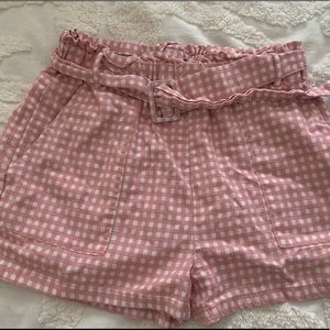 Pink Gingham Summer Shorts